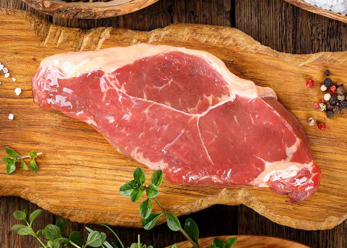 Black Angus Strip Steak Bone-In, Center-Cut, 16 oz